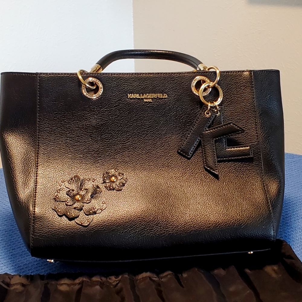 Karl Lagerfeld Black Tote Bag